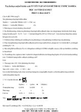Đề thi olympic 304 hóa học 10